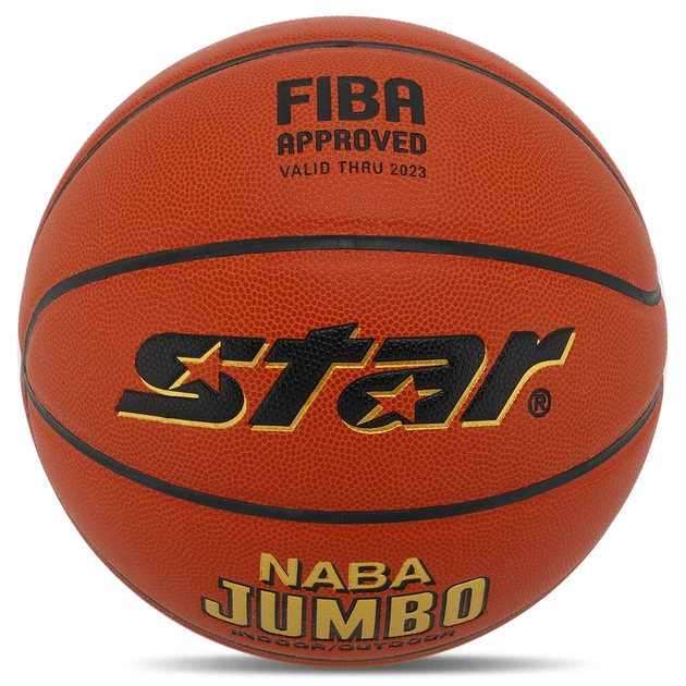 Мяч баскетбольный № 7 STAR NABA JUMBO FIBA оранжевый BB337 - изображение 2