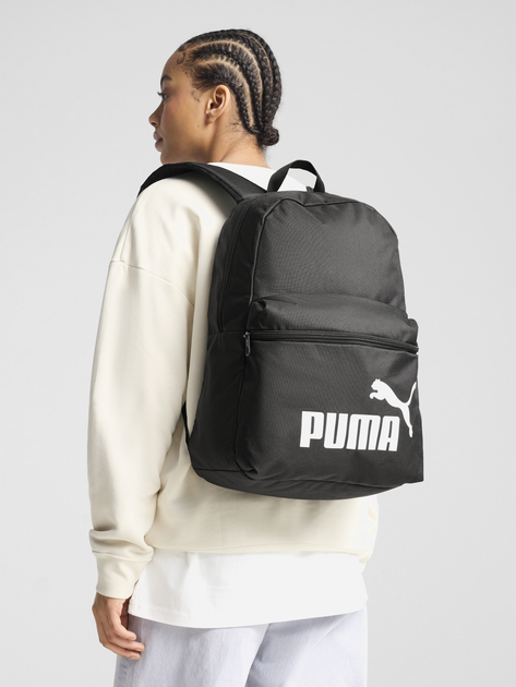 Рюкзак спортивний тканинний 22 л вміщує формат А4 Puma Phase Backpack 09116401 Чорний (4067984174390) - зображення 2