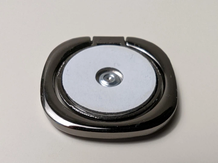 Держатель для телефона PopSockets с кольцом металлический темный - изображение 2
