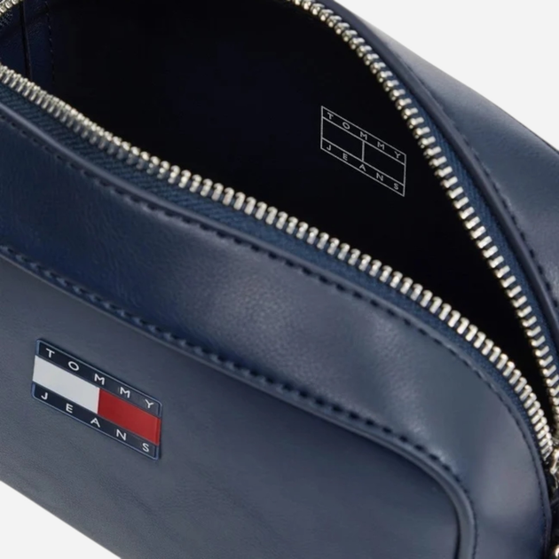 Сумка крос-боді через плече жіноча маленька Tommy Hilfiger AW0AW16964-C1G Темно-синя (8720638189688) - зображення 3