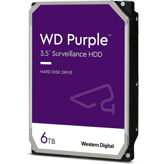 Жесткий диск WD Purple 6 TB (WD64PURZ) - Фото 1 Жесткий диск WD Purple 6 TB (WD64PURZ) - изображение 1