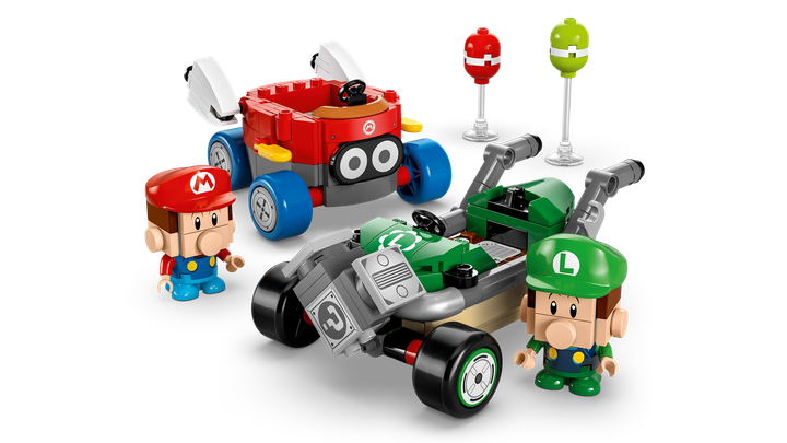 Конструктор LEGO Super Mario Mario Kart: Бебі Марио проти Бебі Луїджі 321 елемент (72034)  - зображення 3