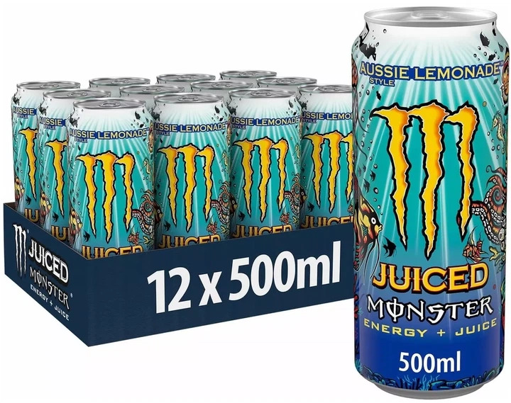 Упаковка энергетического безалкогольного напитка Monster Aussie