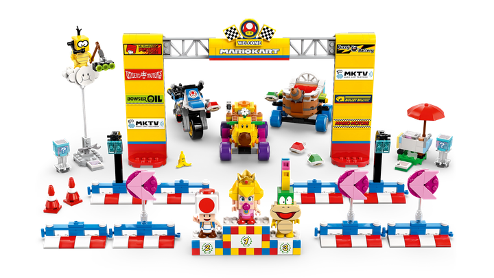 Zestaw klocków LEGO Super Mario Mario Kart: Zestaw Baby Peach i Grand Prix 823 elementy (72036) - obraz 4