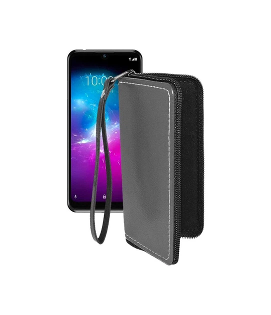 Чохол-гаманець для телефону ZTE Blade A51 lite Сірий - Фото 1 Чохол-гаманець для телефону ZTE Blade A51 lite Сірий - зображення 1