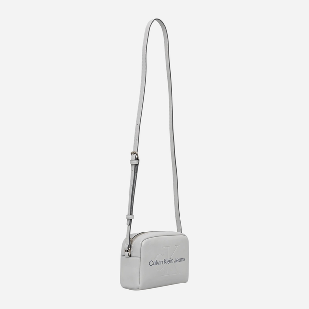 Torebka crossbody damska mała Calvin Klein Jeans K60K612220-PDE Jasnoszara (8721107059068) - obraz 3