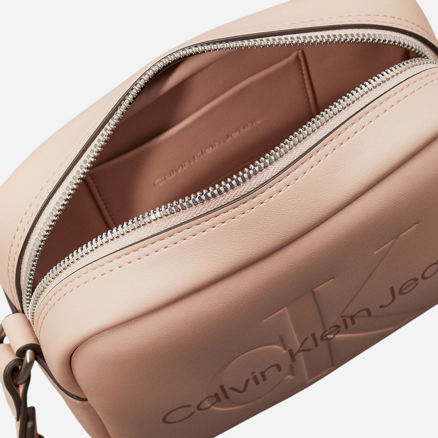 Torebka crossbody damska mała Calvin Klein Jeans K60K612220-0JX Pudrowa (8721107058863) - obraz 5