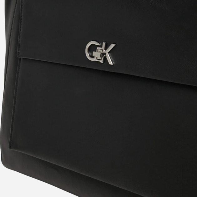 Сумка шопер жіноча Calvin Klein K60K612811-BEH Чорна (8721107062785) - зображення 4