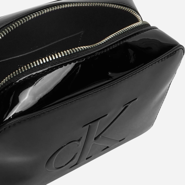 Torebka crossbody damska mała Calvin Klein K60K613054-BEH Czarna (8721107065380) - obraz 4