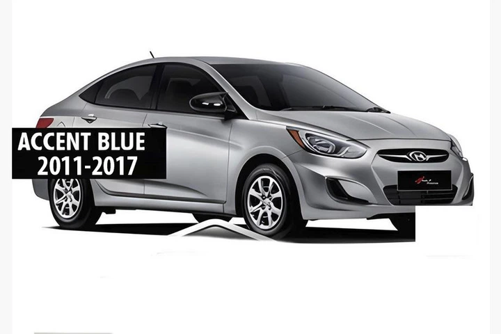 Накладки на дзеркала без вирізу під поворот BMW-style (2 шт) для Hyundai Accent 2011-2017 рр - зображення 5