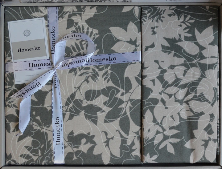 Турецька постільна білизна First Choice Homesko Ranforse Colin Green євро з простирадлом на резинці 160х200х30см - Фото 5 Турецька постільна білизна First Choice Homesko Ranforse Colin Green євро з простирадлом на резинці 160х200х30см - зображення 5