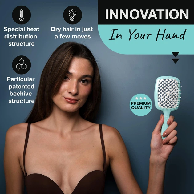 Щітка для волосся Janeke Superbrush The Original 93SP226TSE Тіффані - зображення 4