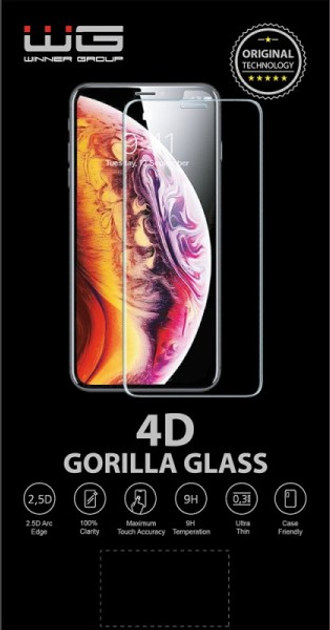 Szkło hartowane Winner Group 4D Full Glue do Apple iPhone 12/12 Pro Black (8591194096969) - obraz 2