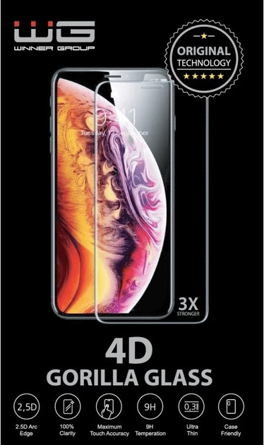 Szkło hartowane Winner Group 4D Full Glue do Apple iPhone 12 Pro Max Black (8591194096976) - obraz 2