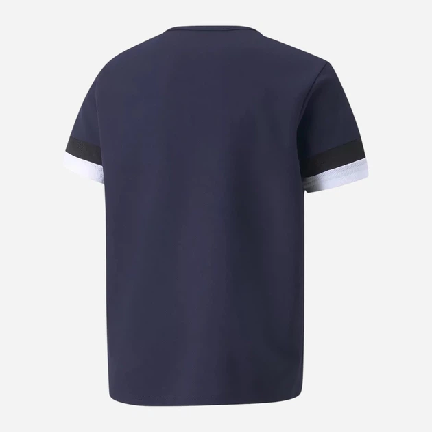 Дитяча футболка Puma Teamrise Jersey Jr 70493806 158-164 см Peacoat-Black-White (4063699212273) - Фото 2 Дитяча футболка Puma Teamrise Jersey Jr 70493806 158-164 см Peacoat-Black-White (4063699212273) - зображення 2