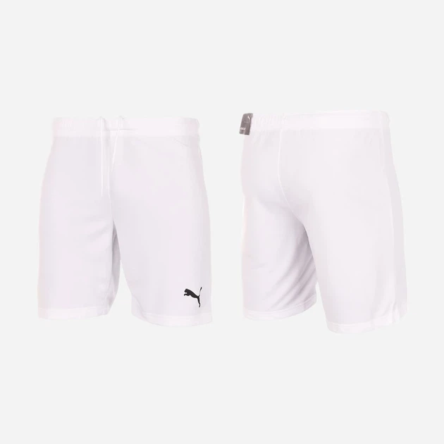 Підліткові шорти на резинці для хлопчика Puma teamRISE Short Jr 704943-03 146-152 см Білі (4063699209358) - зображення 3