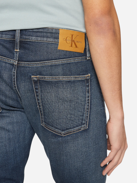 Джинси Slim Fit чоловічі Calvin Klein Jeans J30J326518-1BJ 30-32 Темно-блакитні (8721107165943) - зображення 5