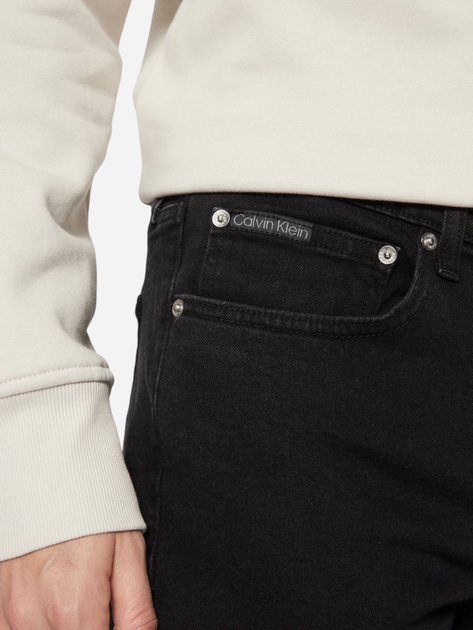 Джинси Slim Fit чоловічі Calvin Klein Jeans J30J326532-1BY 32-32 Чорні (8720639960583) - зображення 4