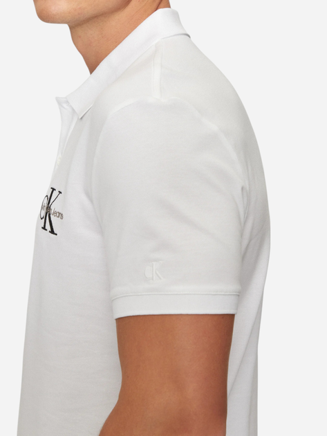 Koszulka polo męska elegancka Calvin Klein Jeans J30J325664-YAF S Biała (8720639916030) - obraz 5