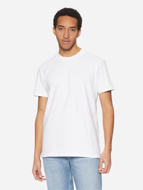 Футболка бавовняна чоловіча Calvin Klein Jeans J30J326683-YAF M Біла (8720639885091) - зображення 1