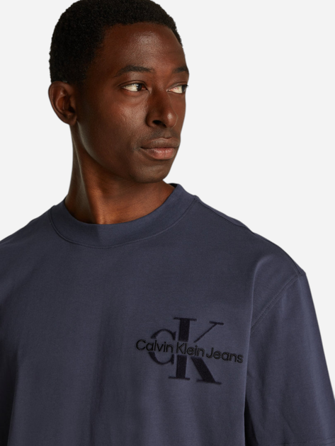 Koszulka męska bawełniana Calvin Klein Jeans J30J327107-CGE S Ciemnoszara (8720639923281) - obraz 4