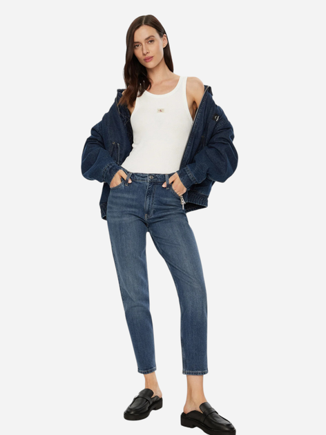 Джинси Regular Fit жіночі Calvin Klein Jeans J20J224514-1BJ 26-28 Темно-блакитні (8721107156798) - зображення 3