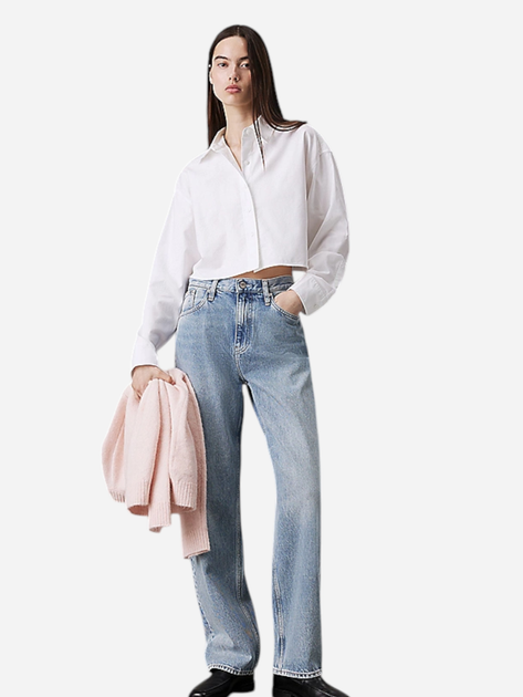 Jeansy regular fit damskie Calvin Klein Jeans J20J225002-1AA 27-30 Jasnoniebieskie (8720639957651) - obraz 3