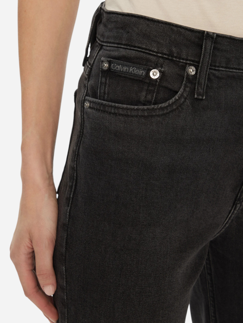 Джинси Regular Fit жіночі Calvin Klein Jeans J20J224518-1BY 31-28 Чорні (8720639946419) - зображення 4