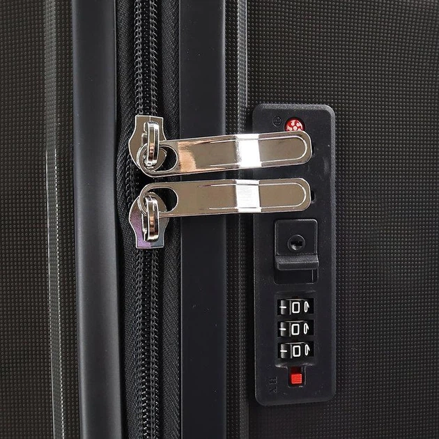 Валіза Easy Move PP304 Dark Gray поліпропілен на 4-х колесах розмір L 105 літрів з кодовим замком - зображення 6