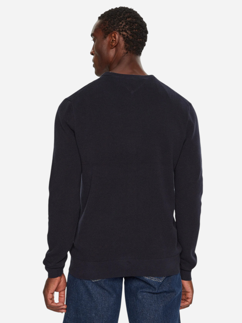 Sweter męski bawełniany Tommy Hilfiger MW0MW36347-DW5 L Ciemnogranatowy (8720637463918) - obraz 2