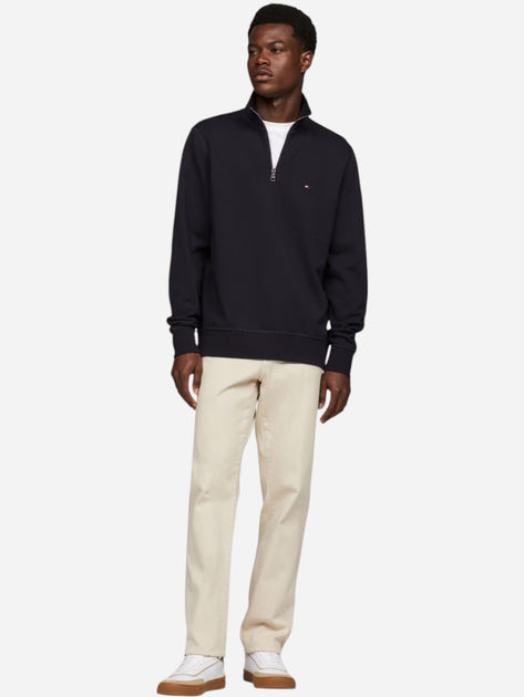 Светр чоловічий на блискавці Tommy Hilfiger MW0MW37238-DW5 2XL Темно-синій (8720637781005) - зображення 3