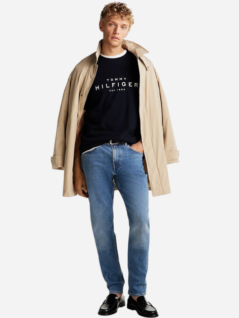 Футболка бавовняна чоловіча Tommy Hilfiger MW0MW37448-DW5 S Темно-синя (8720638294818) - зображення 3