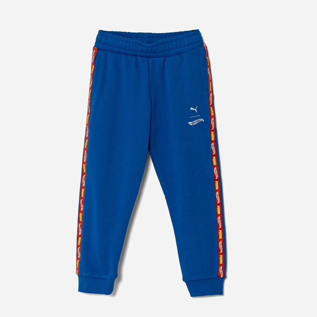 Дитячі спортивні штани для хлопчика Puma x Hot Wheels Sweatpants Tr 63007258 98 см Синие (4067983573514) - зображення 1