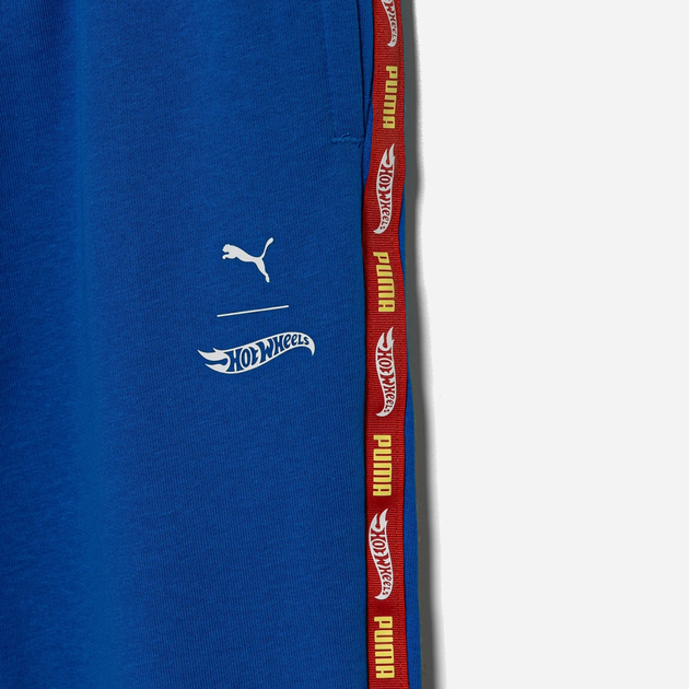 Spodnie dresowe chłopięce Puma x Hot Wheels Sweatpants Tr 63007258 116 cm Niebieskie (4067983573507) - obraz 3