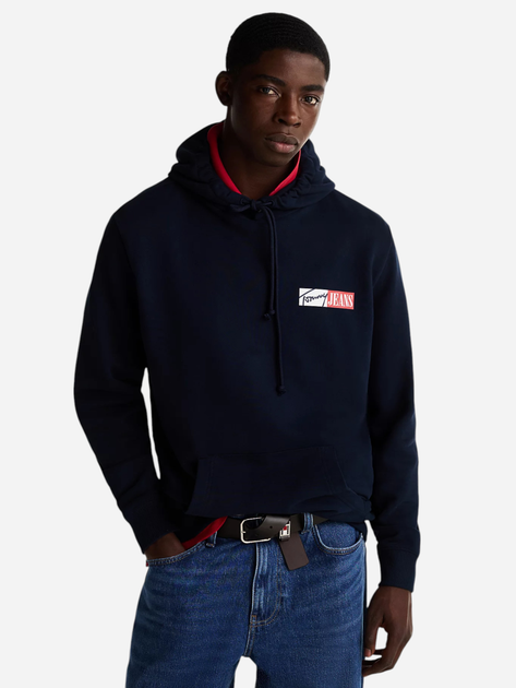 Худі чоловіче Tommy Jeans DM0DM20257-C1G XL Темно-синє (8720638424604) - зображення 1