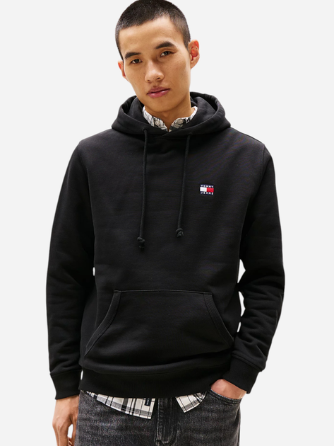 Худі чоловіче Tommy Jeans DM0DM20258-BDS 2XL Чорне (8720638423065) - зображення 1