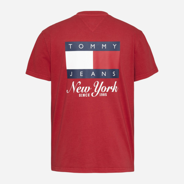 Футболка бавовняна чоловіча Tommy Jeans DM0DM20346-XME S Червона (8720638482758) - зображення 6
