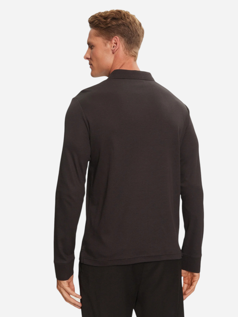 Koszulka polo męska z długim rękawem Calvin Klein K10K112750-BEH S Czarna (8720109013702) - obraz 2