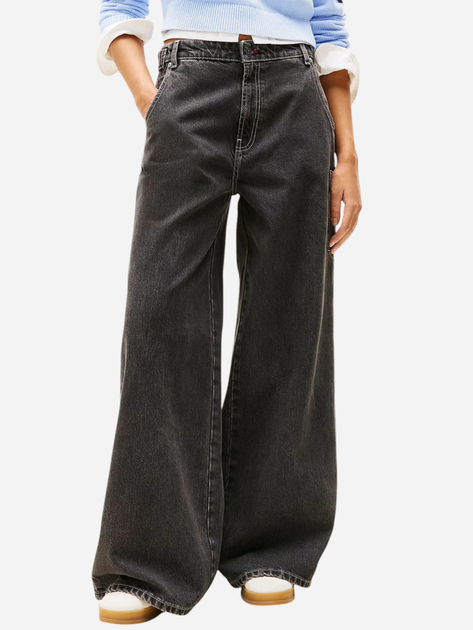 Jeansy dzwony damskie z wysokim stanem Tommy Jeans DW0DW20530-1BY 29-32 Czarne (8720638724940) - obraz 1