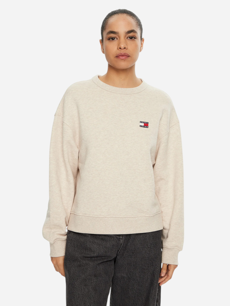 Світшот оверсайз жіночий Tommy Jeans DW0DW19408-AE3 M Бежевий (8720638459002) - зображення 1