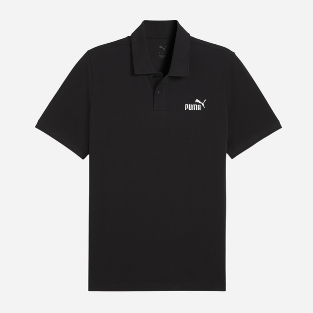 Поло довге чоловіче Puma Ess No.1 Logo Pique Polo 68255201 M Чорне (4067983317873) - зображення 6