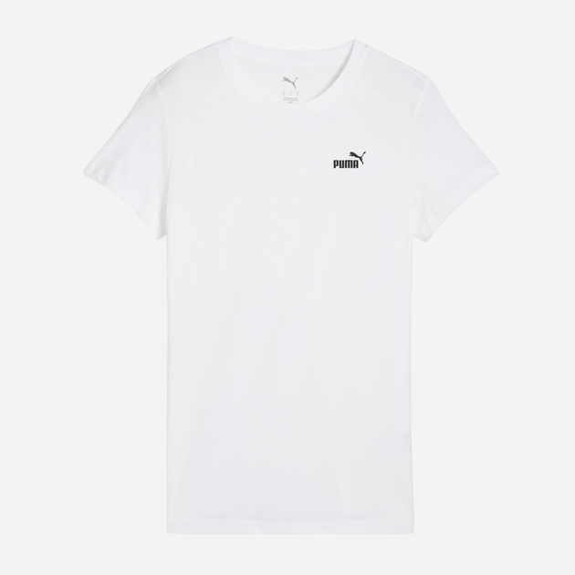 Футболка бавовняна жіноча Puma Ess Small No.1 Logo Tee 68237202 XL Біла (4067983403453) - зображення 4