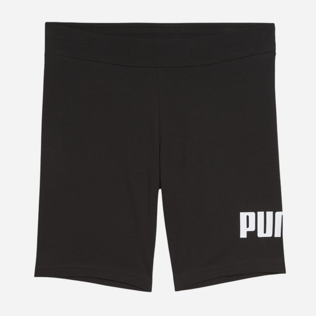 Спортивні велосипедки жіночі Puma Ess No.1 Logo 7 Short Leggings 68243201 S Чорні (4067983476723) - зображення 1