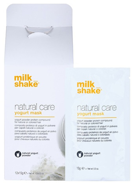 Маска для волосся Milk Shake Natural Care Powdered Yogurt 12 x 15 г (8032274056836) - зображення 2