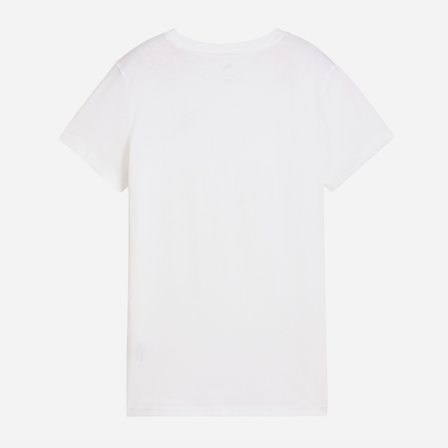 Футболка бавовняна жіноча Puma Ess Small No.1 Logo Tee 68237202 M Біла (4067983403491) - зображення 5