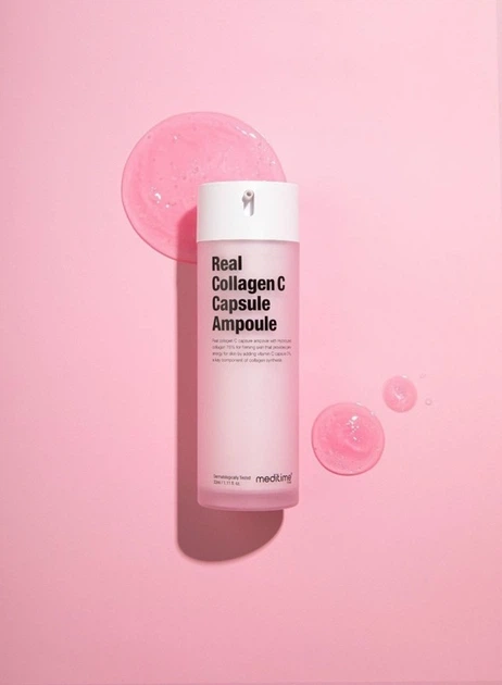 Коллагеновая капсульная ампула с витамином С Meditime NEO Real Collagen C Capsule Ampoule 33 ml - изображение 2
