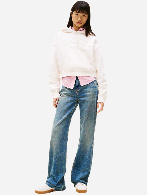 Худі жіноче Tommy Jeans DW0DW19413-YBH XS Молочне (8720638462040) - зображення 3