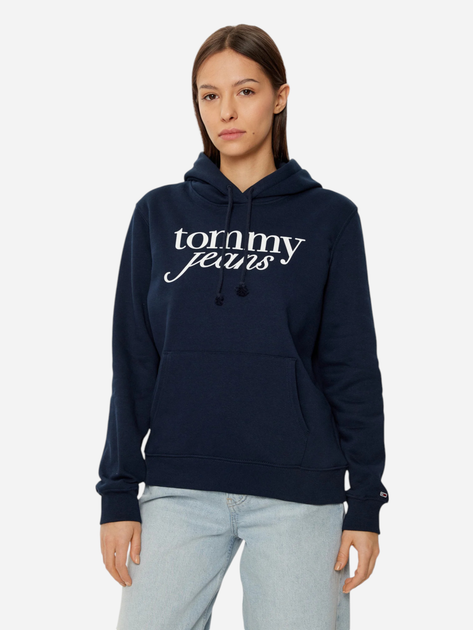 Худі жіноче Tommy Jeans DW0DW20170-C1G XS Темно-синє (8720638420248) - зображення 1