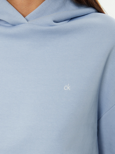 Худі жіноче Calvin Klein K20K208126-C1X L Блакитне (8720639977659) - зображення 4