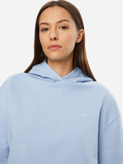 Bluza damska z kapturem elegancka Calvin Klein K20K208126-C1X S Niebieska (8720639977253) - obraz 5